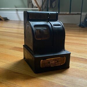 Vintage Coin Register Bank - Black